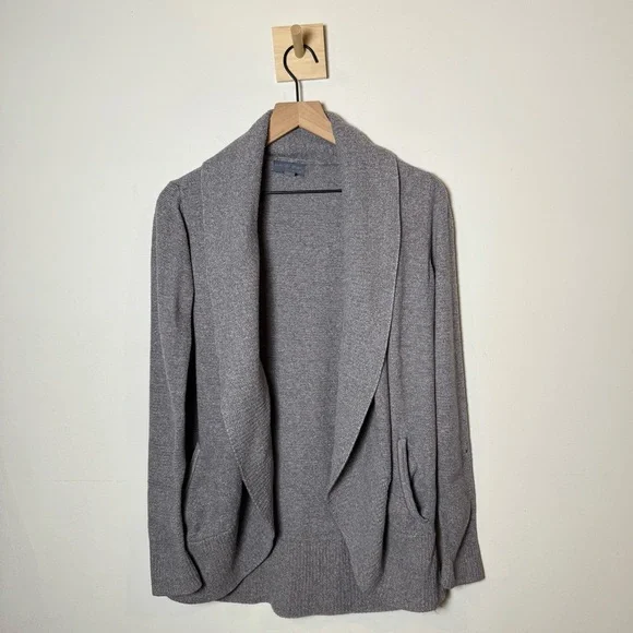 Barefoot Dreams CozyChic Lite Circle Cardigan Blue Gray Size M - Picture 1 of 11